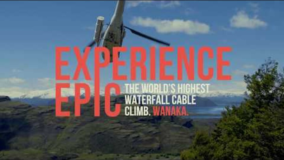 Wildwire Wanaka - Highest Waterfall Cable Climb in the World - in 45 sec