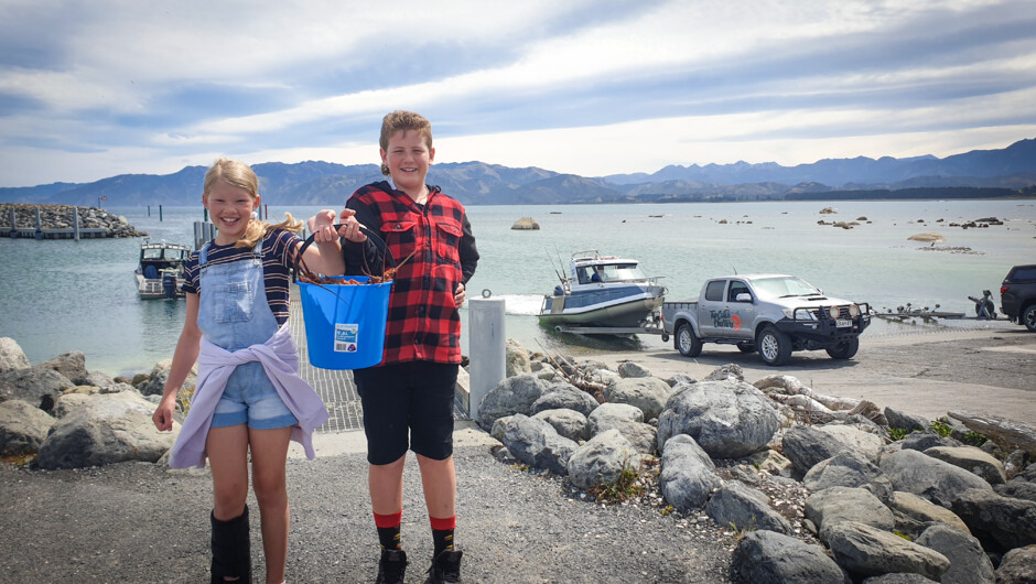 Fun for all the family with Top Catch Charters Kaikoura, New Zealand.