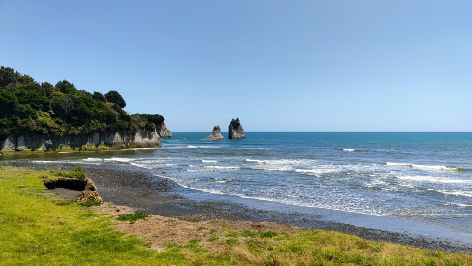 Where the River meets the Sea. Onaero River and Beach.