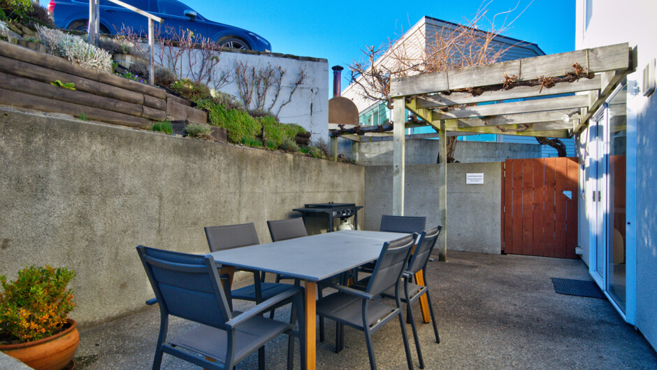 Outdoor dining area B.