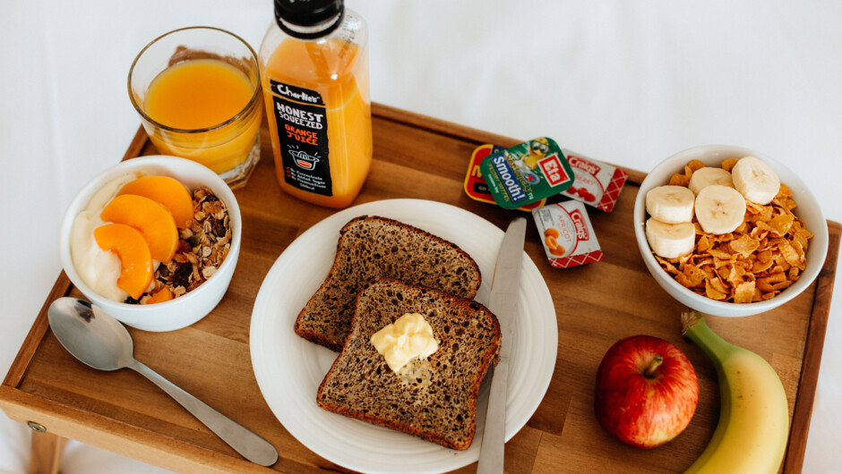 Enjoy our continental breakfast delivered to your room the evening before