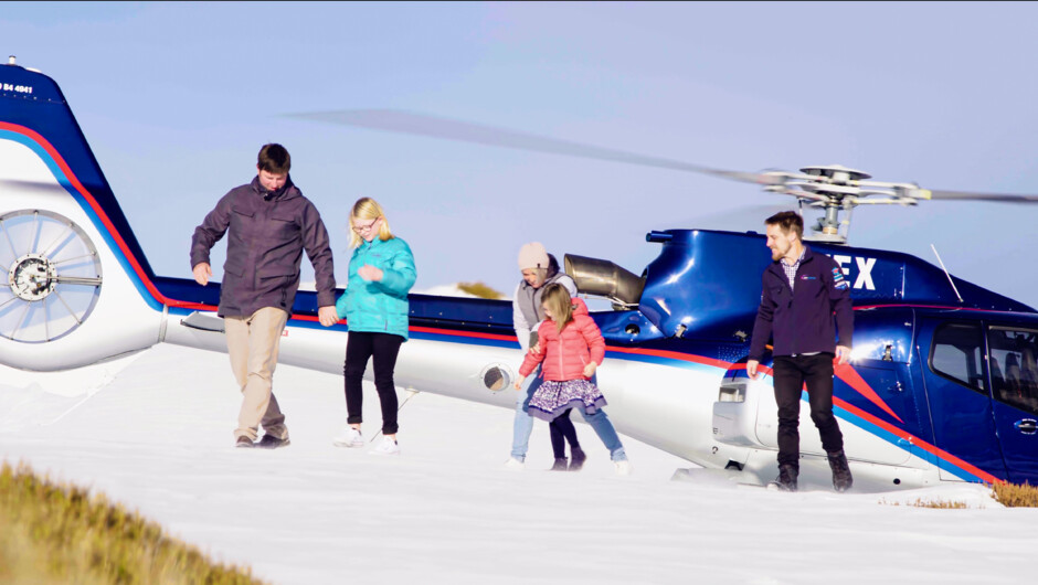 Admire the views of Kaikoura before setting foot amongst the mountains seasonal snow landings.