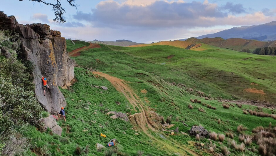 Stone Valley, Raglan Rocks private climbing site