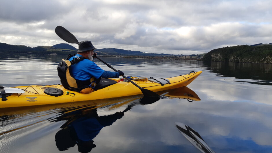 Kayaking through the Western Bays - Kawakawa Bay to Kinloch with Taupo Kayaking Adventures