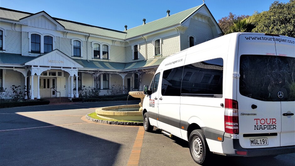 Tour Van at the Mission Estate Winery