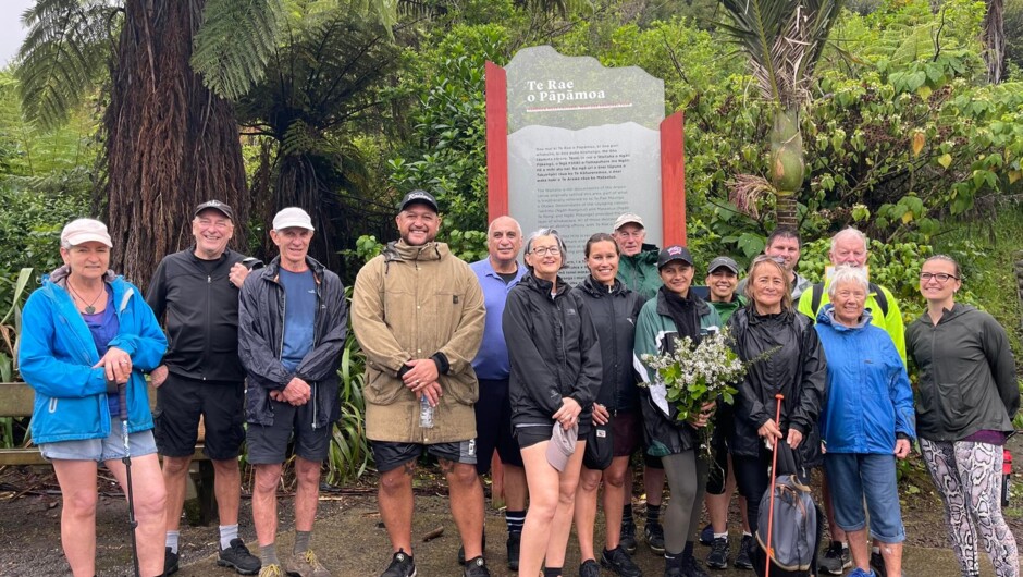 Walking group.