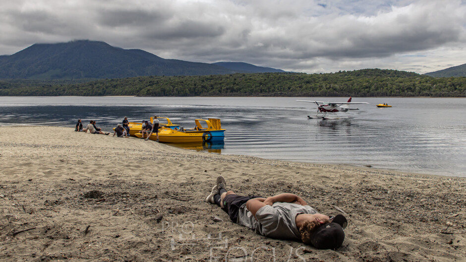 Some groups request a relaxing BBQ at the beach between jetboat ride and floatplane.  Great option for work do's or charters.