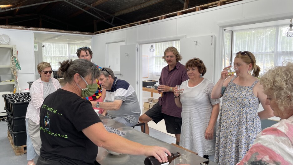 Cider tastings with Owner Carmen Gray at the multi award winning Elemental Cider.