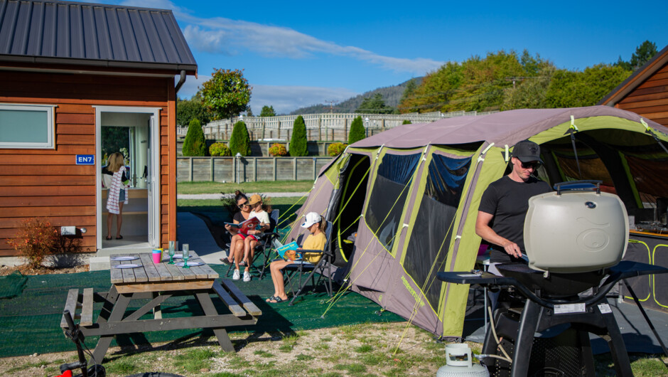 Ensuite Power site - Your own bathroom on your site (new April 2022) for caravans, campervans and tents