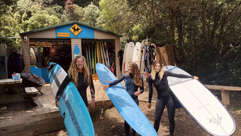 Our surf shack is based less than 2 minutes walk from the beach.