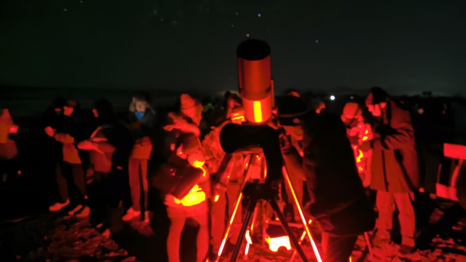 Group using the 9" Telescope