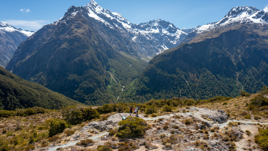 Enjoy the wilderness trail in the alpine area, with 360° views.