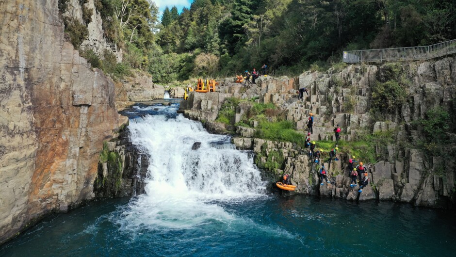 Putting in at Aniwhenua Falls