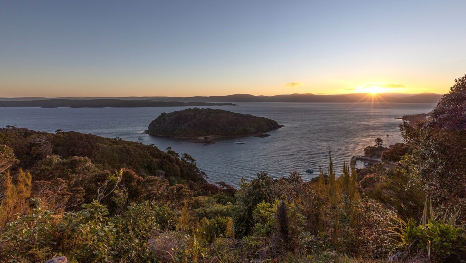 Sunset at Paterson Inlet, Stewart Island/ Rakiura