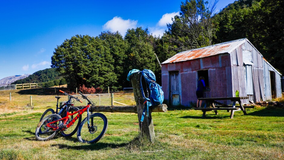 Explore some of the old mustering huts on the station.