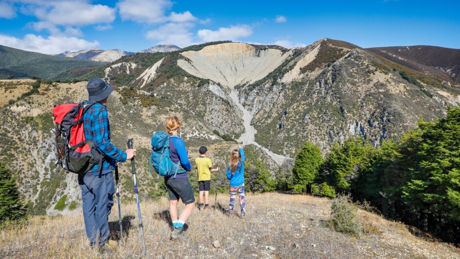 Hiking at Mt White Station.