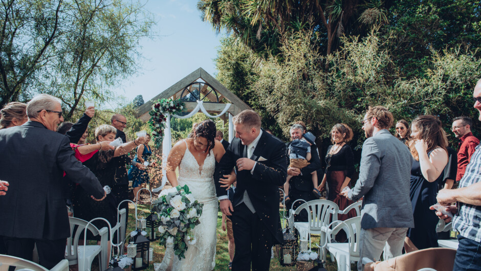 Garden ceremony.