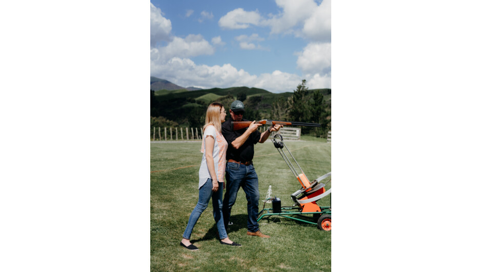 Team building activities- clay bird shooting.