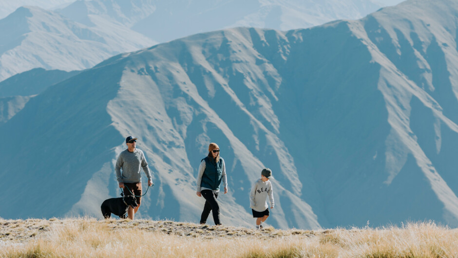 Walking, hiking and sightseeing at Cardrona