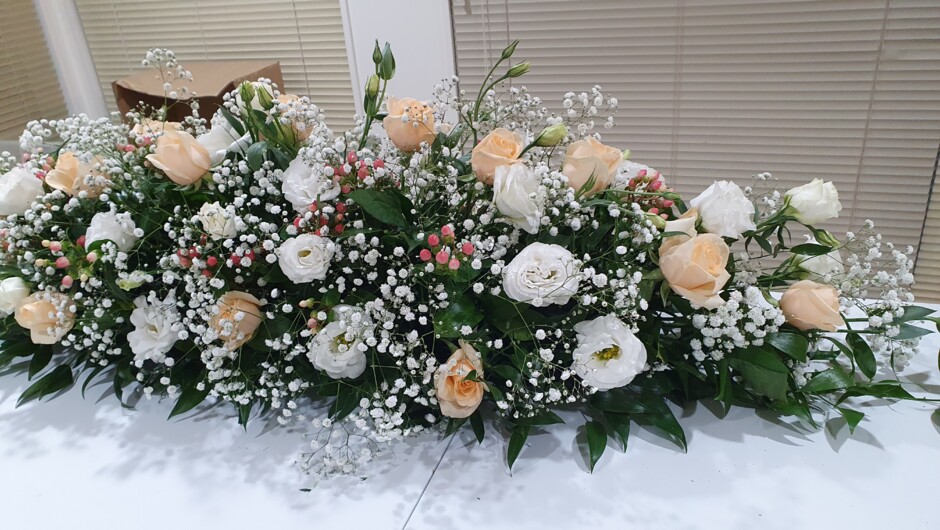 Private Custom made Class - Learn how to create your own bridal table flower arrangement at Auckland Floral Experiences