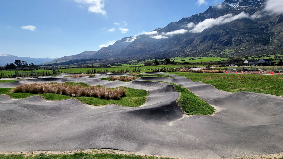 Hanleys Farm bike track near playground.