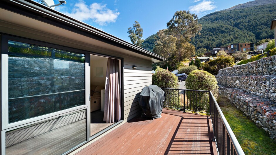 Private balcony out the back with a BBQ