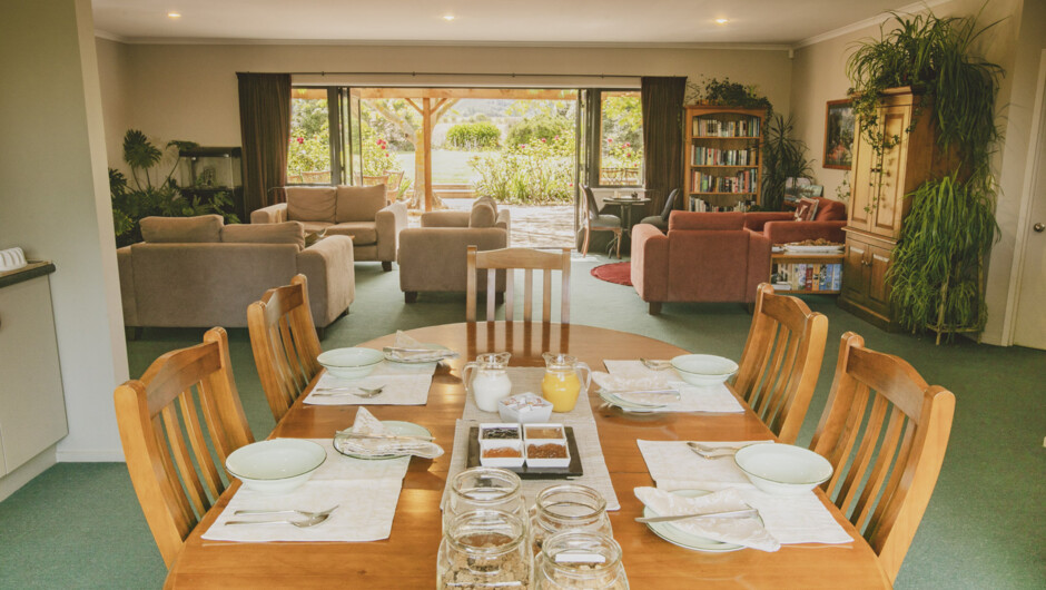 Guest shared dining area.