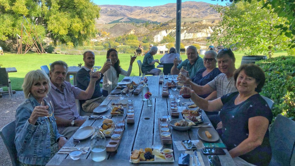 Lovely platter style lunch at Carrick Vineryard