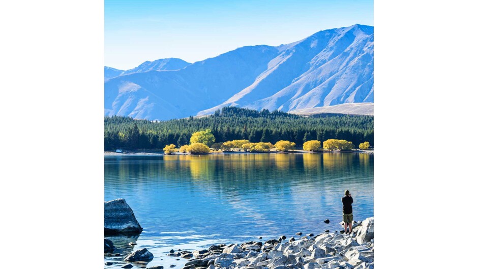 The Mount Cook Encounter Walk is an 8km guided tour of the Hooker Valley, providing breathtaking views of some of New Zealand's highest and most enthralling peaks.