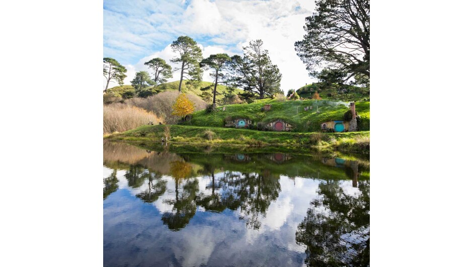 Become immersed in the The Lord of the Rings and Hobbit films when you visit the actual Hobbiton movie set. Located just outside of Matamata in the heart of the lush Waikato farming region.