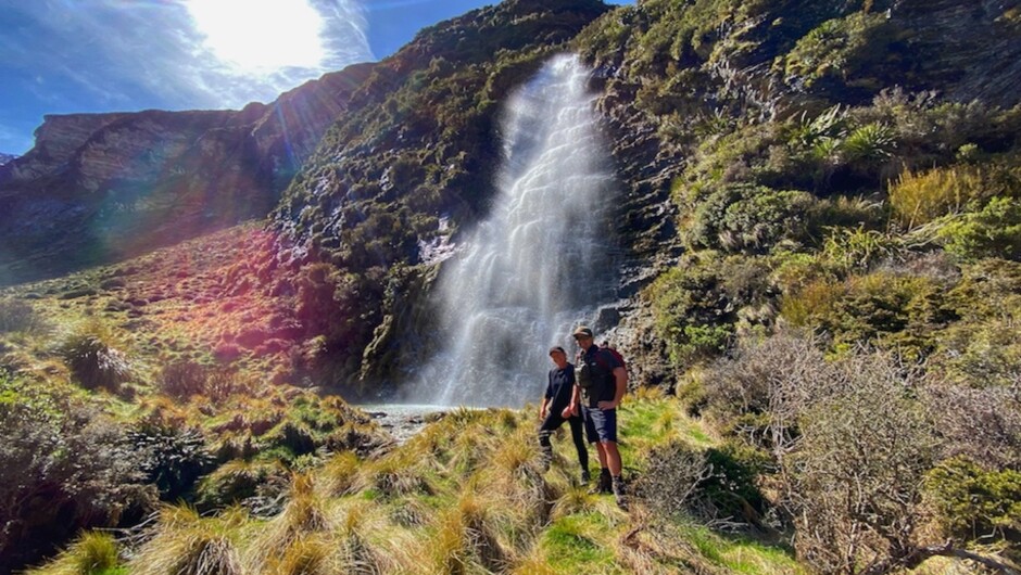 Earnslaw Heli Hike Waterfall