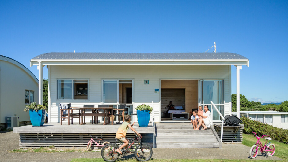 Our Beachfront Apartments that can sleep up to 8 people.