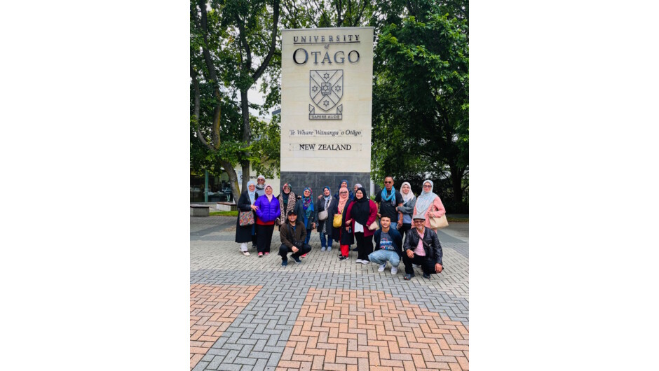 In front of Otago University in Dunedin