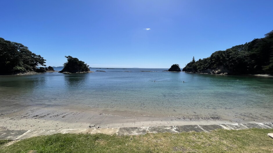 Enclosure Bay, Waiheke Island. A frequent stop on the Waiheke Mini Tour route.