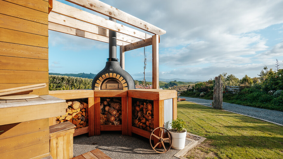 Our wood fired Pizza Oven.