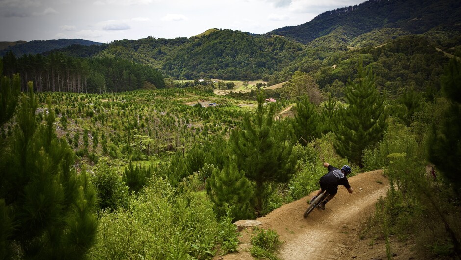 After the climb to the top, you are treated with an epic decent that twists, rolls and turns across the park and into our base area. 
It's Something you have to experience for yourself.