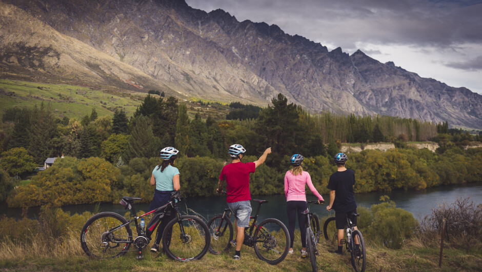 Views of the Remarkables and Kawarau River from the Queenstown Trail.