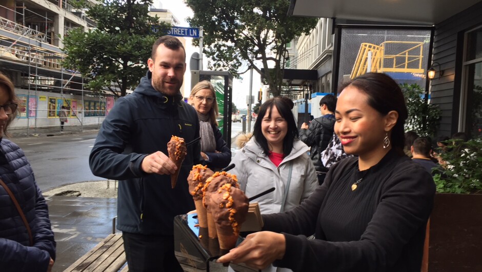 Delicious dessert on a Taste Auckland food tour