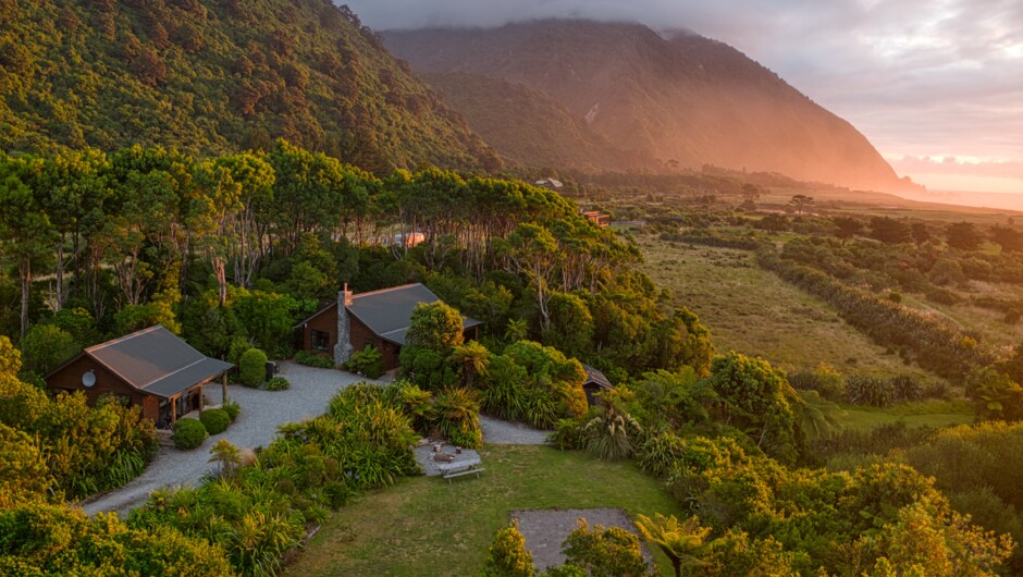 Sunset on sea views with nearby walking beach access.