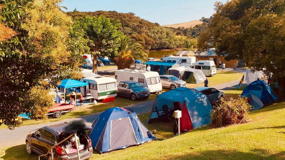 Family camping fun.