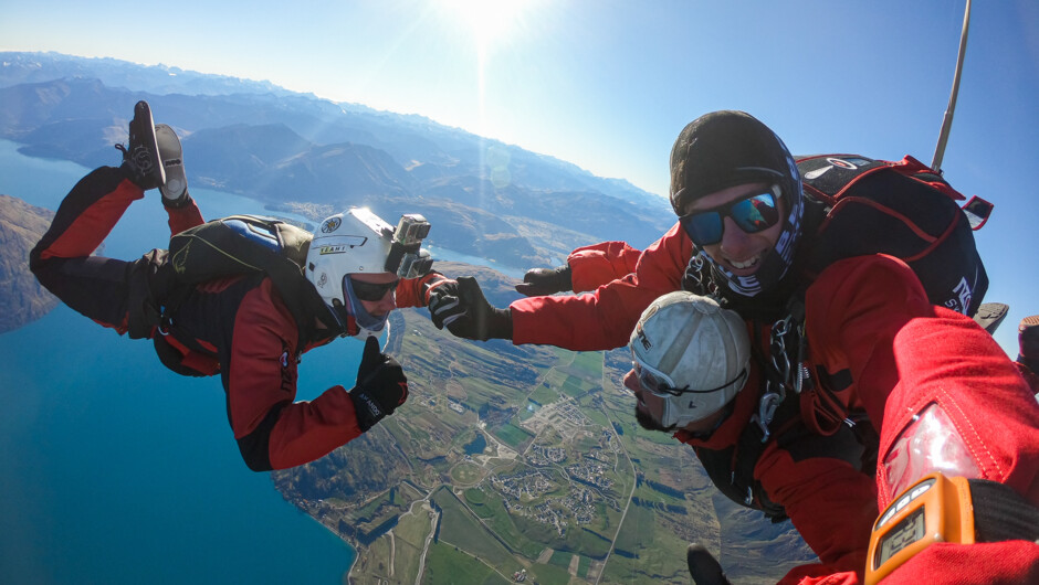 A personal skydive photographer will freefall alongside you to give you the highest quality photos and video footage in the country.