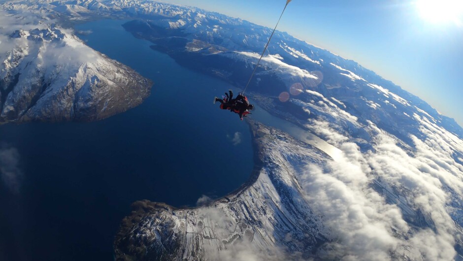 It takes courage to jump from an aircraft at 15,000ft into thin air.