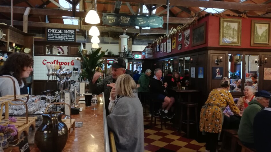 Interior of bar