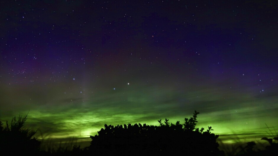 Aurora Spotting is very common in Southland. We operate Aurora Tours for people who don't otherwise have a mode of transport. Bring your camera.