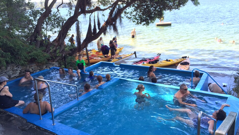 The Hotpools on Lake Rotoiti.