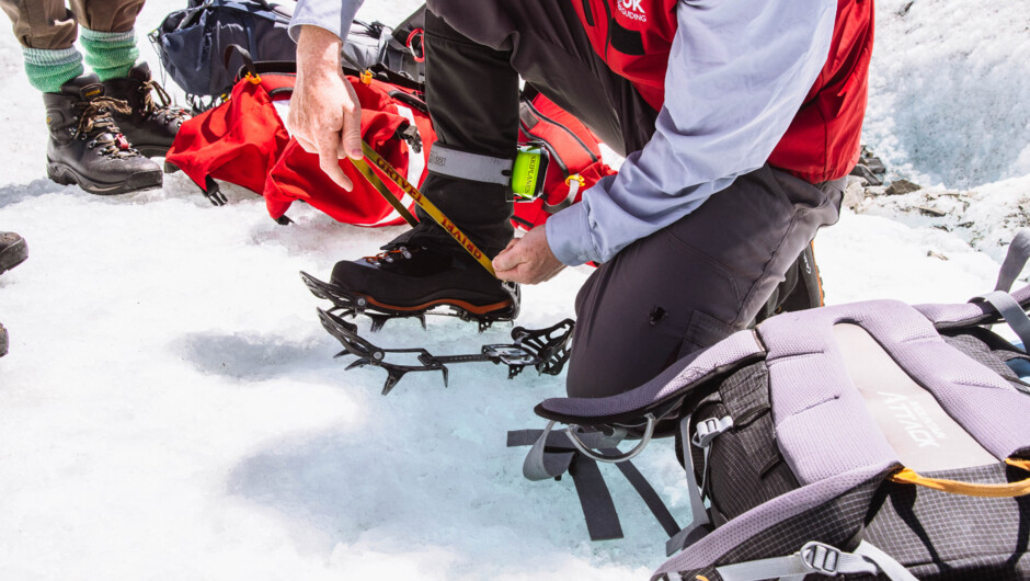 All the gear is provided on the for your Glacier Heli Hike.