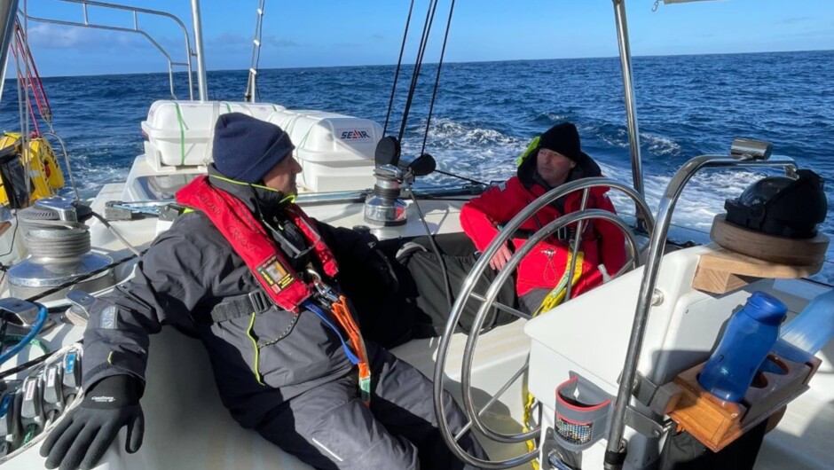 Sailing around Stewart Island, New Zealand