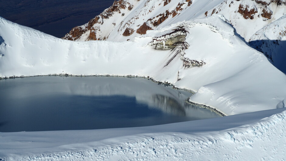 Mt Ruapehu's crater lake