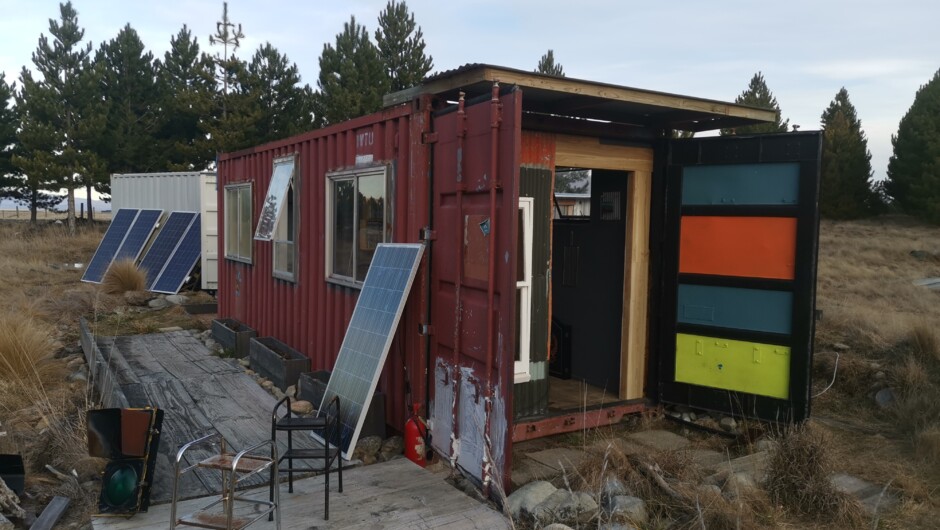 The Mash Room, made from a 20 foot shipping container.  This previously housed Ben Ohau Road Cheese.