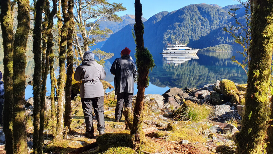 Exploring Fiordland.